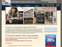 Tablet Screenshot of dvmsmogcheck.com